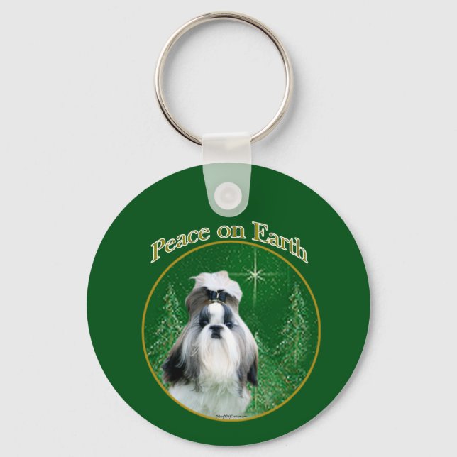 Porte-clés La paix de Shih Tzu (Recto)