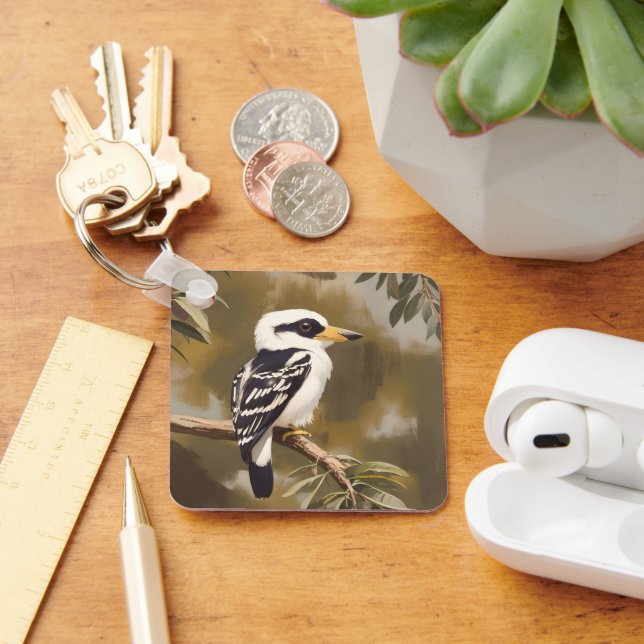 Porte-clés La peinture australienne Kookaburra, (Bureau)