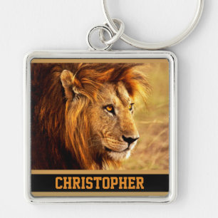 Porte-clés La photographie noble de lion