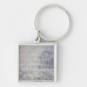 Porte-clés La pierre hellénistique d'épigraphe, a trouvé d