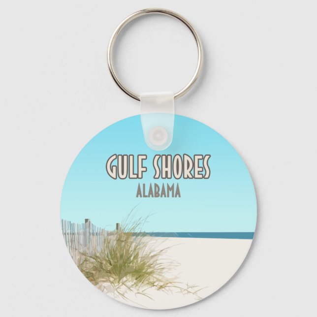 Porte-clés La plage de Gulf Shores Alabama (Recto)