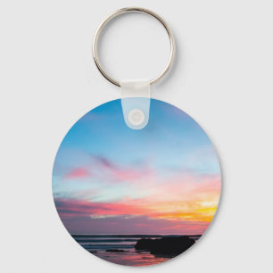 Porte-clés La plage de Handry de coucher du soleil