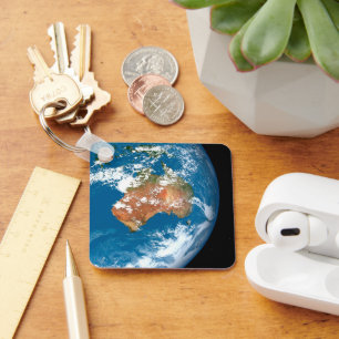 Porte-clés La Planète Terre Montre Des Nuages Sur L'Australie