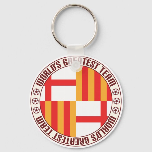 Porte-clés La plus grande équipe de Barcelone (Recto)