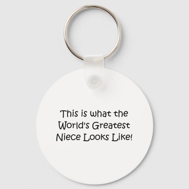 Porte-clés La plus grande nièce du monde (Recto)