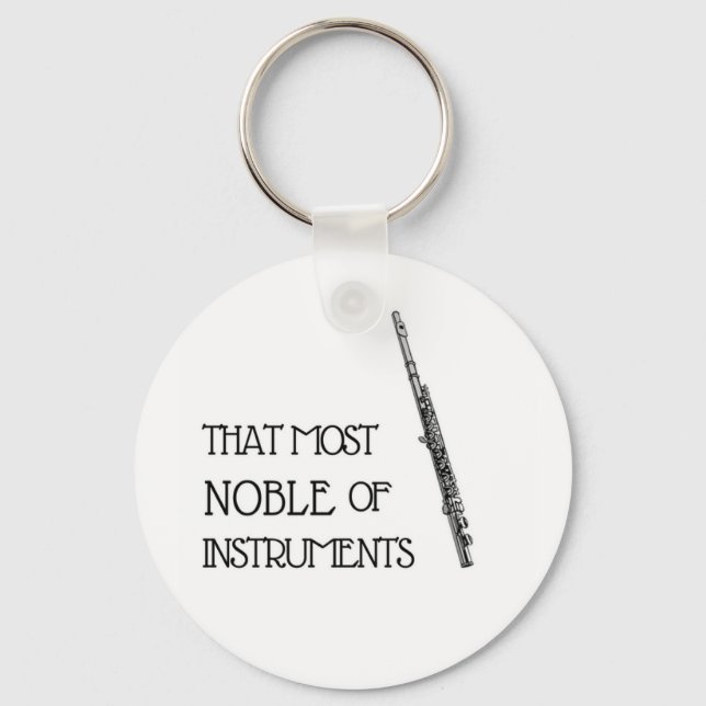 Porte-clés La plus grande noblesse d'instruments - Flute Port (Recto)