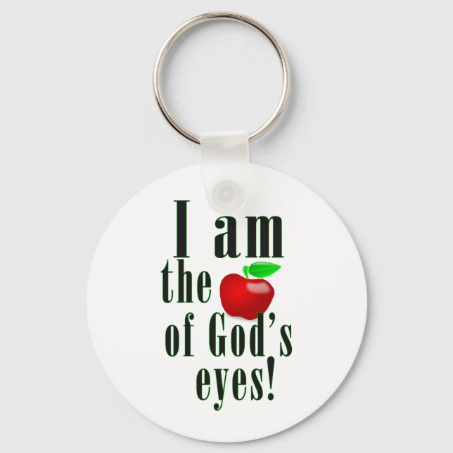 Porte-clés La pomme des yeux de Dieu (Recto)