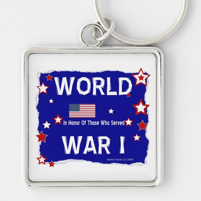 Porte-clés La Première Guerre mondiale - En honneur (Devant)