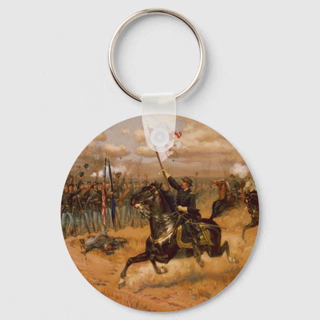 Porte-clés La promenade de Sheridan par Thure de Thulstrup (Recto)