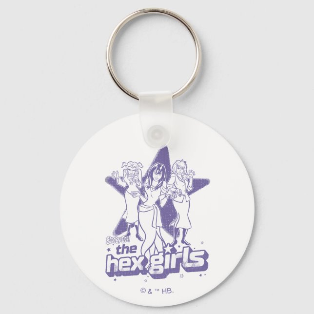 Porte-clés La puissance étoilée des filles hexagonales (Recto)