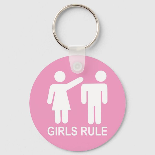 Porte-clés La règle des filles (Recto)