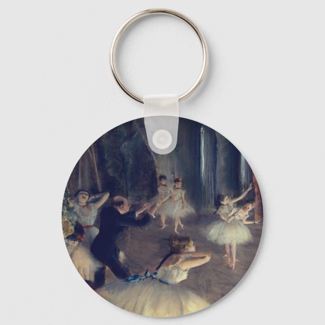 Porte-clés La répétition sur scène par Degas : (Recto)