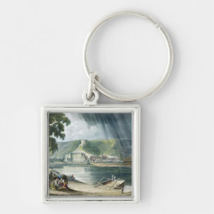 Porte-clés La Roche, des "vues sur la Seine", gravée par T
