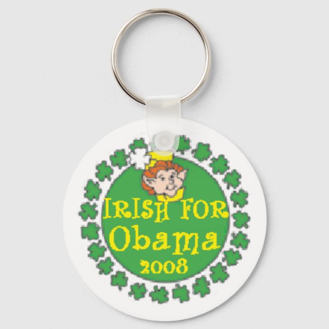 Porte-clés La Saint Patrick irlandaise d'Obama (Recto)
