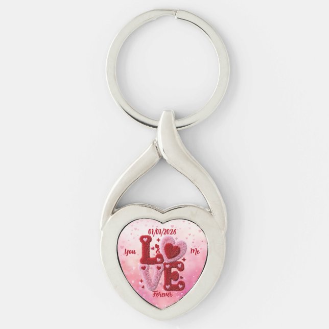 Porte-clés La Saint-Valentin (Devant)