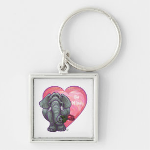 Porte-clés La Saint-Valentin des éléphants