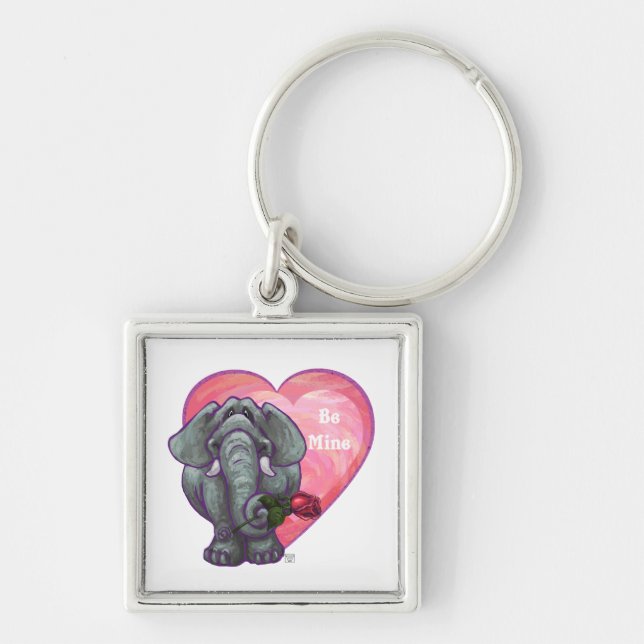 Porte-clés La Saint-Valentin des éléphants (Devant)