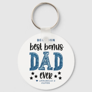 Porte-clés La typographie de "Bonus Dad"