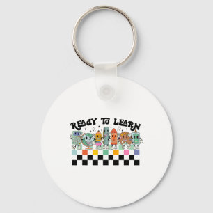 Porte-clés La vie de professeur rétro groovy daisy hippy sois
