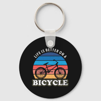Porte-clés La vie est meilleure à vélo