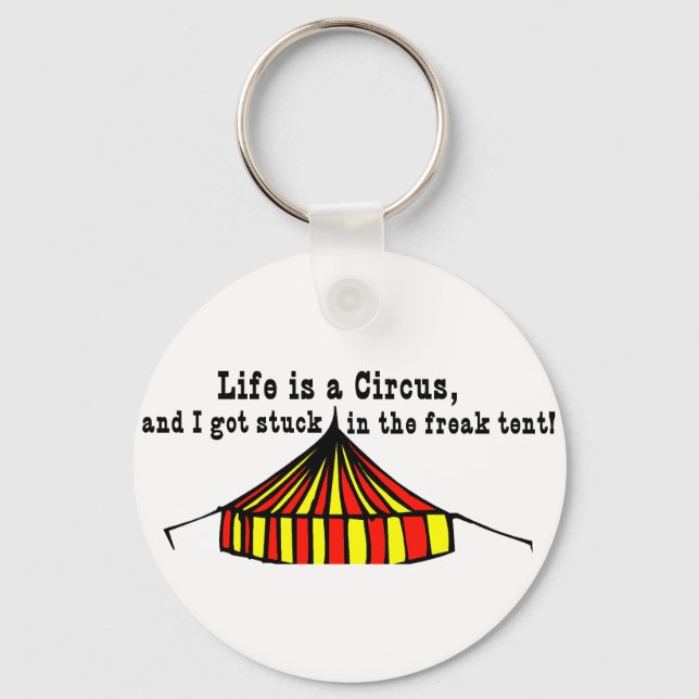 Porte-clés La vie est un cirque (Recto)