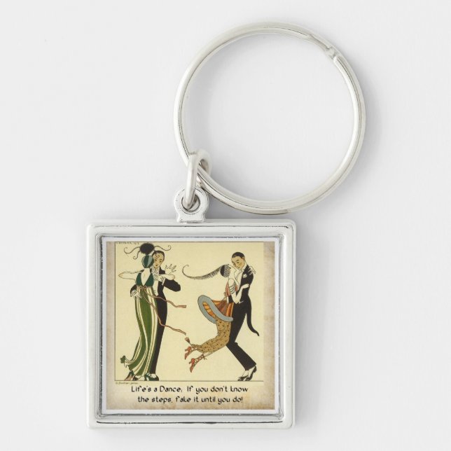 Porte-clés La vie est une danse :  Porte - clé (Devant)
