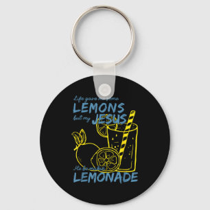 Porte-clés La vie m'a donné des citrons mais mon Jésus il fai