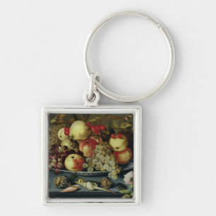 Porte-clés La vie toujours avec le fruit, les fleurs et les