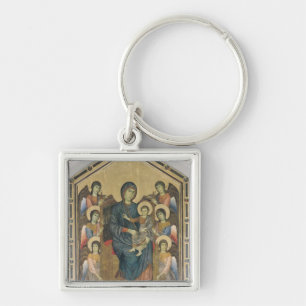 Porte-clés La Vierge et l'enfant dans la majesté