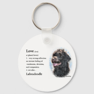 Porte-clés Labradoodle Cadfts