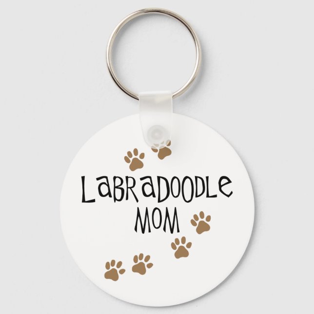 Porte-clés Labradoodle Maman (Recto)