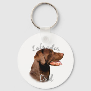 Porte-clés Labrador Retriever (chocolat) Papa 2