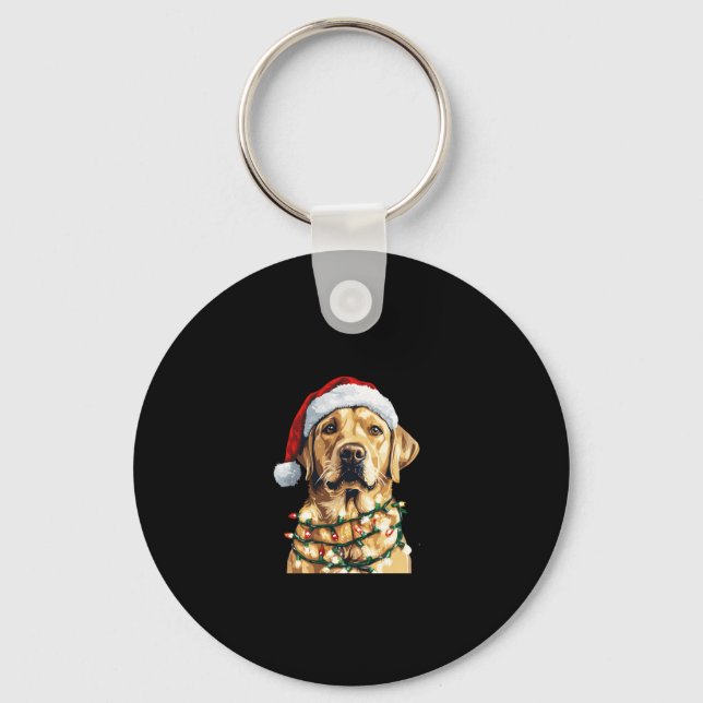 Porte-clés Labrador Retriever Dogs Tree Christmas Sweater Xma (Recto)