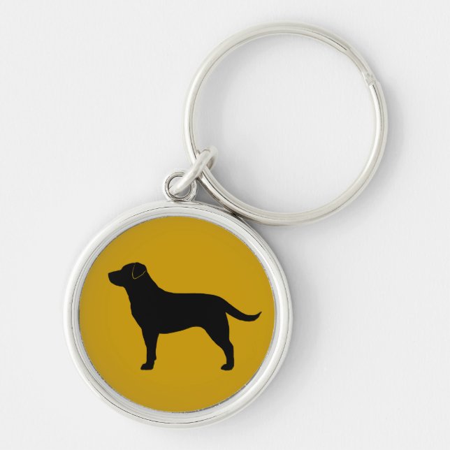 Porte-clés Labrador Retriever (noir) (Devant)