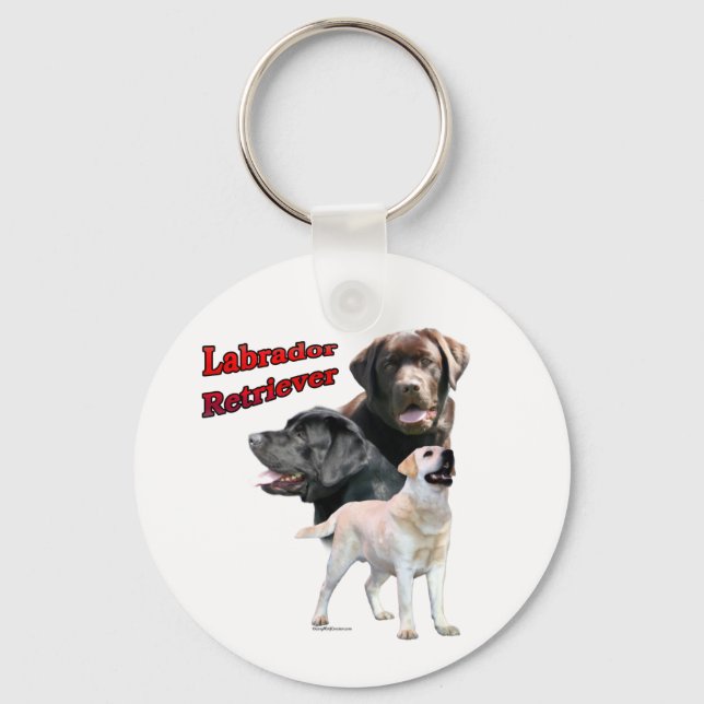 Porte-clés Labrador Retriever Trio 2 - Porte - clé (Recto)
