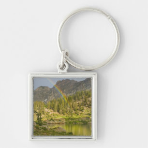 Porte-clés Lac Cecret avec arc-en-ciel sur Devil's Castle,