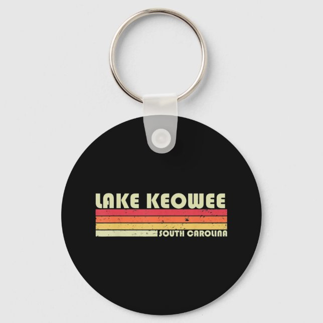 Porte-clés LAC KEOWEE SUD CAROLINA Camping de pêche (Recto)