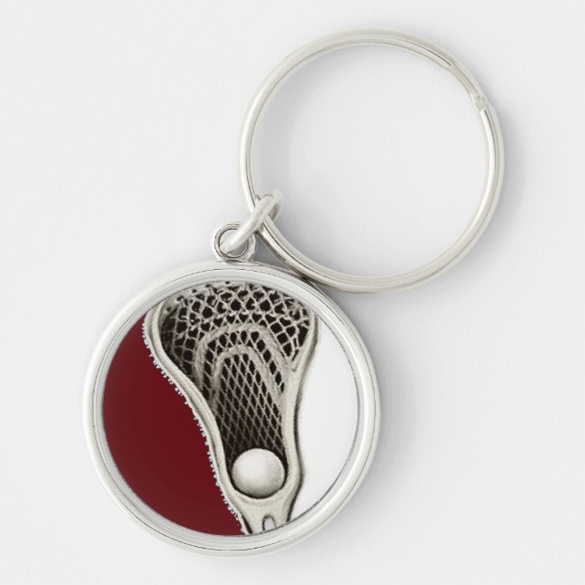 Porte-clés Lacrosse cadeau de nouveauté (Devant)