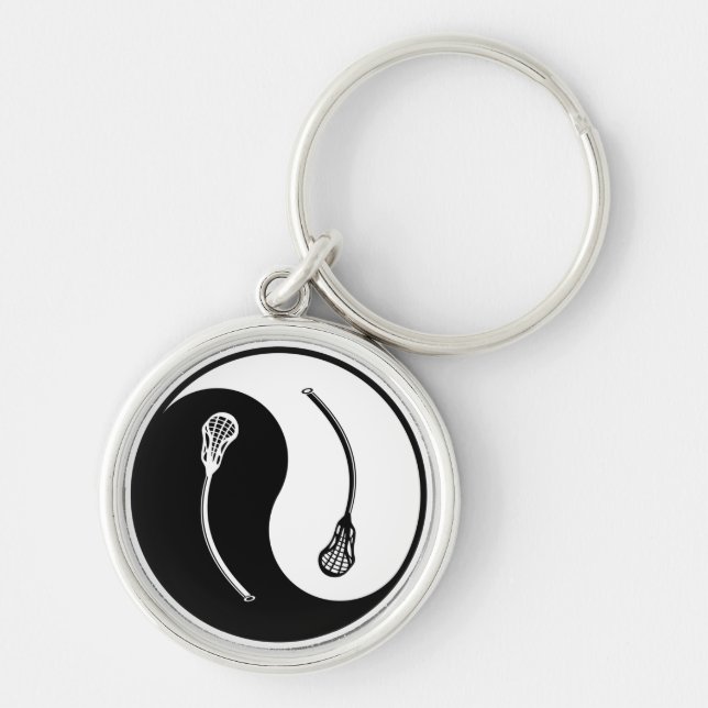 Porte-clés Lacrosse de Yin Yang (Devant)