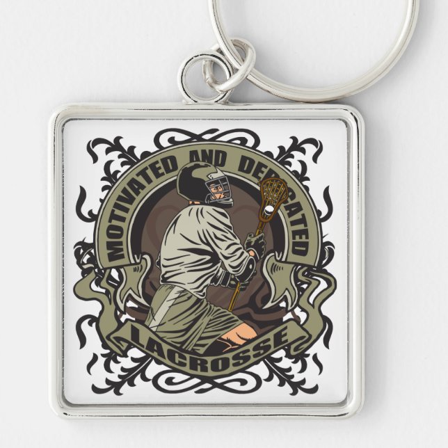 Porte-clés Lacrosse motivée (Devant)
