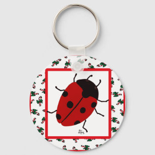 Porte-clés Ladybug de Noël en juillet