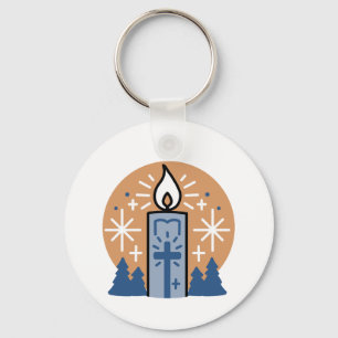 Porte-clés Laisser la foi briller : Thème hiver