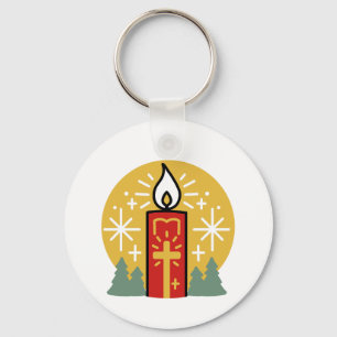 Porte-clés Laissez Faith être votre plus brillant Star Candle