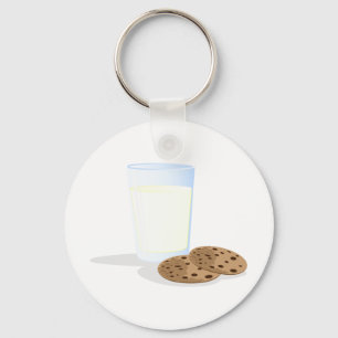 Porte-clés Lait et biscuits