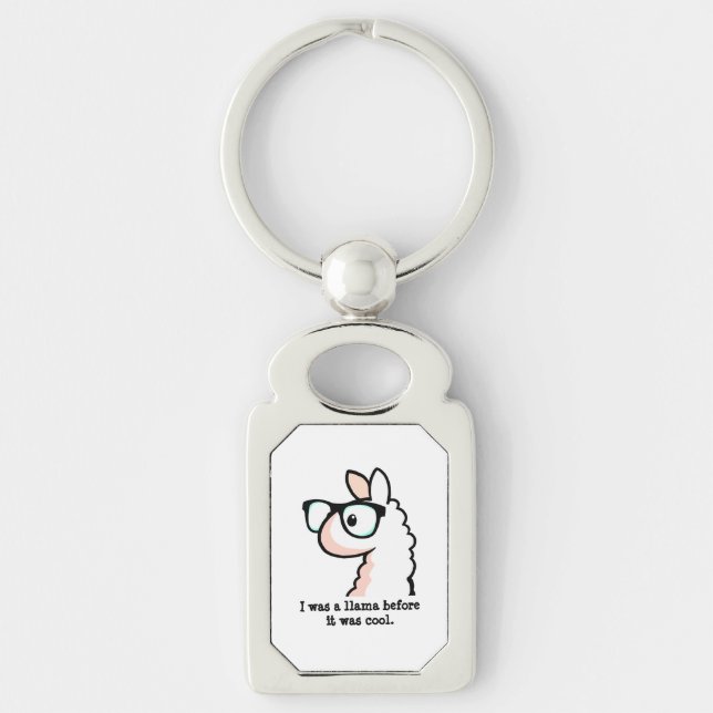 Porte-clés Lama de hippie (Devant)