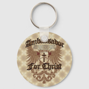 Porte-clés L'Ambassadeur For le Christ, vers de bible de
