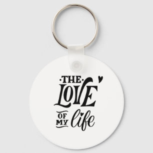 Porte-clés L'Amour de ma vie – Conception de typographie roma