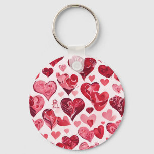 Porte-clés L'amour est dans le design Air- coeur