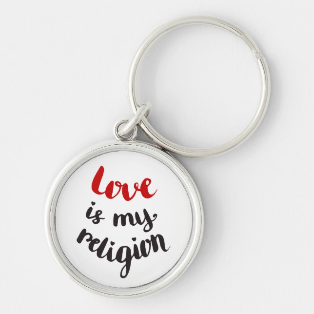 Porte-clés L'amour est ma religion (Devant)