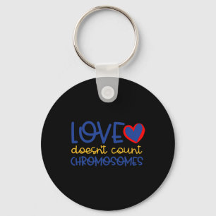 Porte-clés L'amour ne compte pas le syndrome de Chromosomes v
